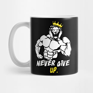 Gym Never Give Up Mug